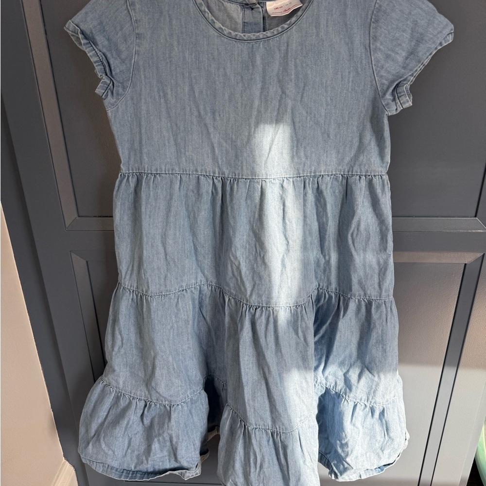 Hanna Andersson Chambray Twirl Dress size 10